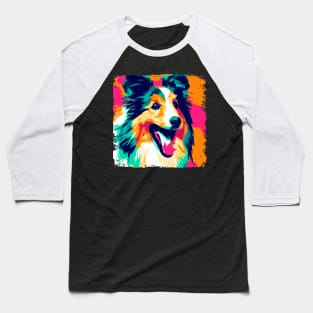 Shetland Sheepdog Pop Art - Dog Lover Gifts Baseball T-Shirt
